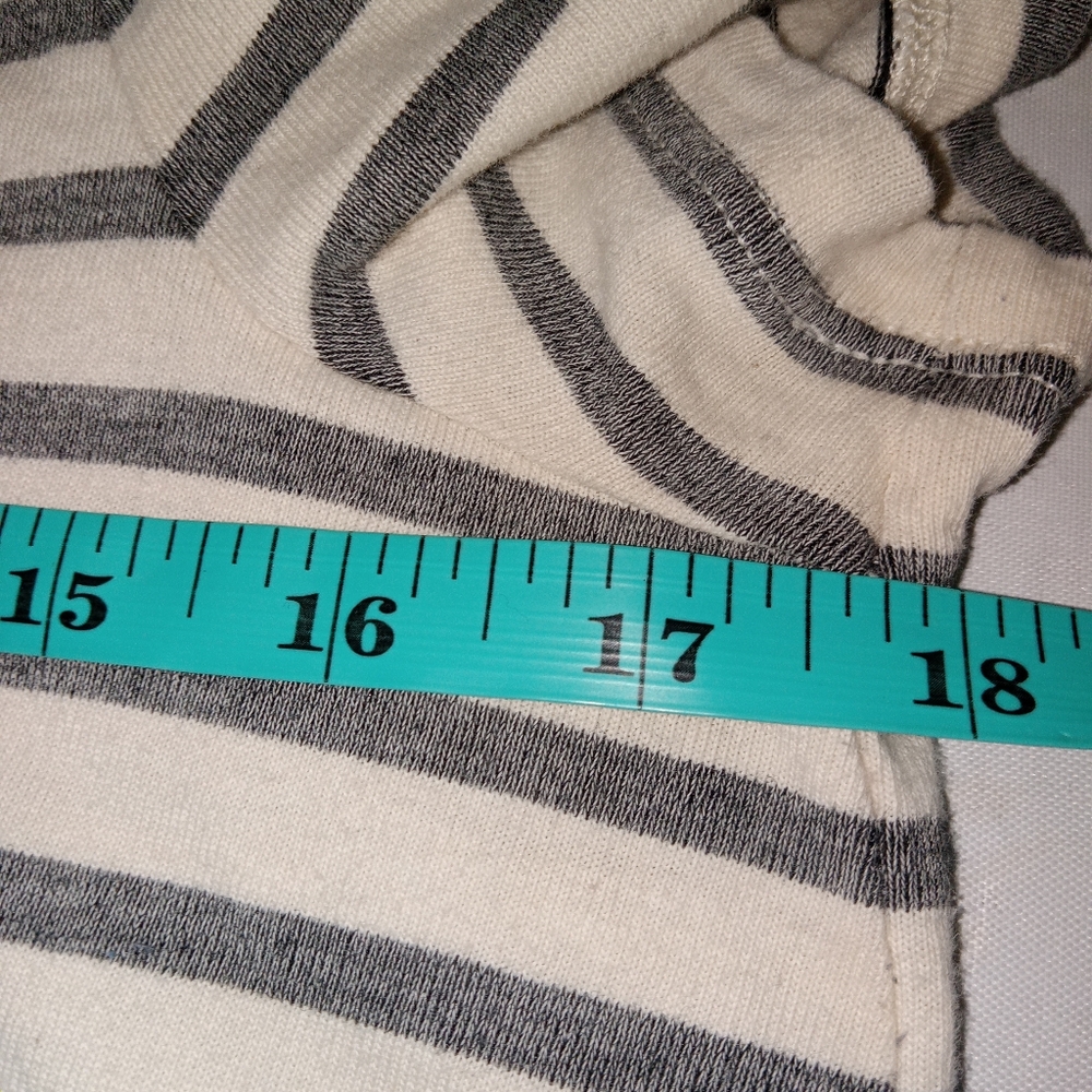 Madewell Gray/Cream Cotton Dress Small - Picture 5 of 6